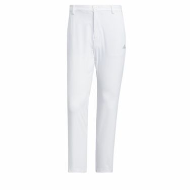 アディダス adidas　メンズ 撥水 スリーストライプス 4WAYストレッチ テーパード アンクルパンツ IKK84　2024年モデル ホワイト（IN9010）