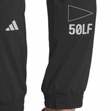 アディダス adidas　メンズ ロゴデザインプリント ストレッチ テーパード 9分丈 ジョガーパンツ IKK85　2024年モデル 詳細5