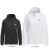アディダス adidas　レディース UVケア 生地切替 ストレッチ 長袖 フルジップ フーディー IKK63　2024年モデル