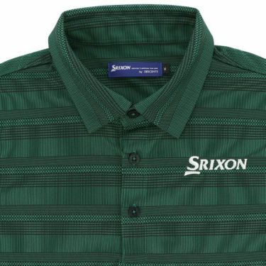 スリクソン SRIXON　メンズ レプリカモデル メッシュボーダー柄 クーリング 半袖 ポロシャツ RGMXJA16　2024年モデル 詳細3