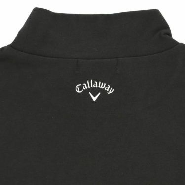 キャロウェイ Callaway　レディース サイドライン ストレッチ 天竺 ボックスロゴプリント 半袖 モックネックシャツ C24134202　2024年モデル 詳細4