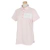 キャロウェイ Callaway　レディース ストライプ柄 ジャカード 半袖 ポロシャツ C24134203　2024年モデル ピンク（1091）