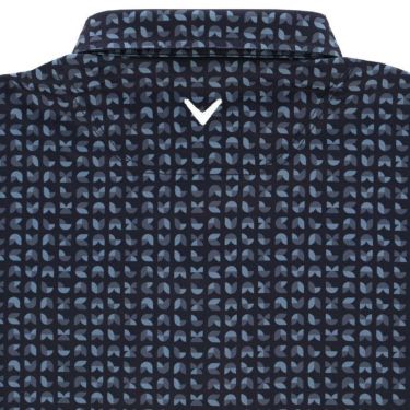 キャロウェイ Callaway　メンズ ミニ幾何学柄 鹿の子 半袖 ポロシャツ C24134113　2024年モデル 詳細4