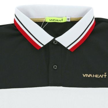 ビバハート VIVA HEART　メンズ 鹿の子 ロゴ刺繍 カラーブロック 半袖 ポロシャツ 011-21343　2024年モデル 詳細3