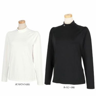 ビバハート VIVA HEART　レディース ロゴプリント キシリトールアイス ストレッチ 長袖 モックネック インナーシャツ 012-21312　2024年モデル 詳細1