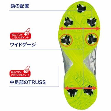 asics アシックス　ゲルエース プロ M ボア　メンズ ゴルフシューズ 1111A229 103 ホワイト×アシックスブルー 詳細2