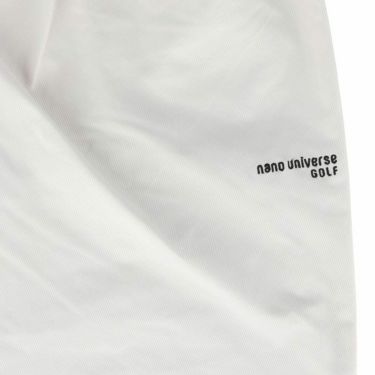 ナノ・ユニバース　メンズ ロゴ刺繍 カルゼ生地 ストレッチ ツータック ロングパンツ 030-4131104　2024年モデル 詳細5
