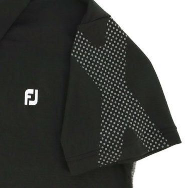 フットジョイ FootJoy　メンズ ロゴデザイン エックスプリント 生地切替 半袖 ポロシャツ FJ-S24-S01　2024年モデル 詳細5