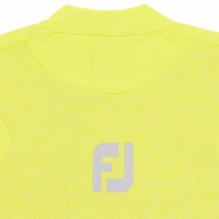 フットジョイ FootJoy　メンズ ロゴプリント エックスブロック 生地切替 ストレッチ 半袖 モックネックシャツ FJ-S24-S04　2024年モデル 詳細4