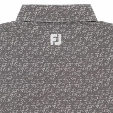 フットジョイ FootJoy　メンズ ロゴ刺繍 総柄プリント 4WAYストレッチ 半袖 ポロシャツ FJ-S24-S16　2024年モデル 詳細5