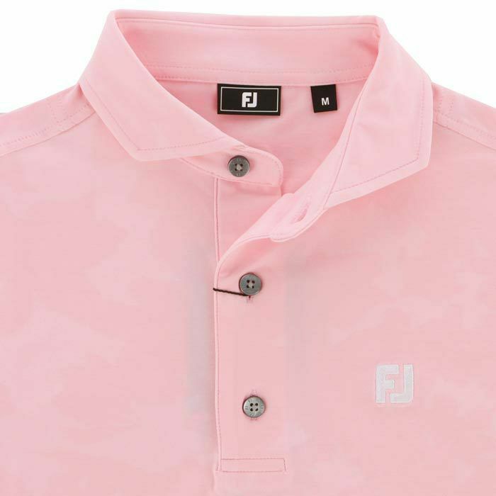 フットジョイ FootJoy　メンズ ロゴ刺繍 フローラルカモジャカード 4WAYストレッチ 半袖 ワイドカラー ポロシャツ FJ-S24-S22　2024年モデル 詳細3