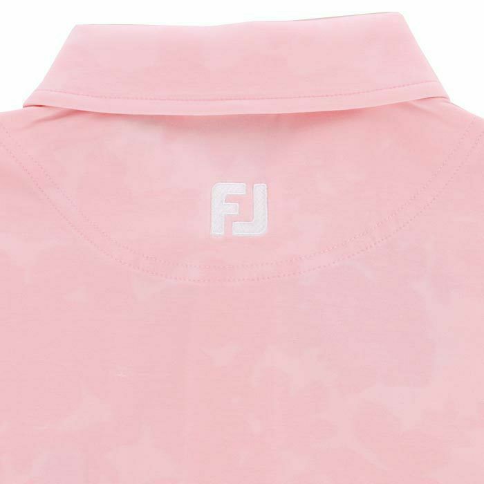 フットジョイ FootJoy　メンズ ロゴ刺繍 フローラルカモジャカード 4WAYストレッチ 半袖 ワイドカラー ポロシャツ FJ-S24-S22　2024年モデル 詳細4