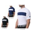 フットジョイ FootJoy　メンズ ロゴ刺繍 配色ライン 4WAYストレッチ 半袖 モックネックシャツ FJ-S24-S23　2024年モデル