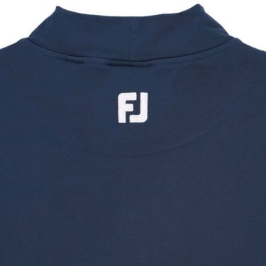 フットジョイ FootJoy　メンズ ロゴ刺繍 配色ライン 4WAYストレッチ 半袖 モックネックシャツ FJ-S24-S23　2024年モデル 詳細4