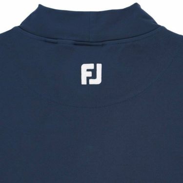 フットジョイ FootJoy　メンズ ロゴ刺繍 配色ライン 4WAYストレッチ 半袖 モックネックシャツ FJ-S24-S23　2024年モデル 詳細4
