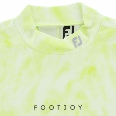 フットジョイ FootJoy　レディース ロゴプリント タイダイ柄 ストレッチ 半袖 モックネックシャツ FJW-S24-S01　2024年モデル 詳細3