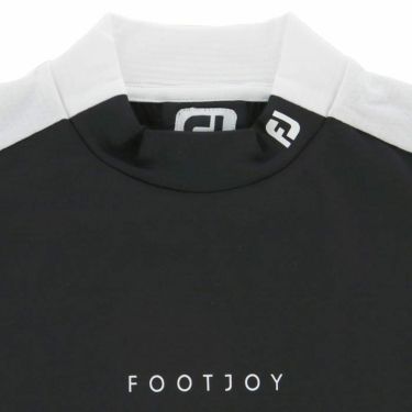 フットジョイ FootJoy　レディース ロゴプリント カラーブロック ストレッチ 半袖 モックネックシャツ FJW-S24-S03　2024年モデル 詳細3