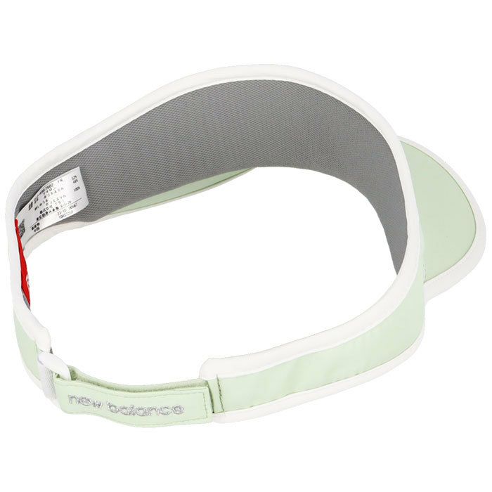 ニューバランスゴルフ　SPORT ソフトシェル パイピング レディース サンバイザー 012-4987502 130 グリーン　2024年モデル 詳細1