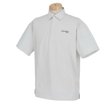ナノ・ユニバース　メンズ サッカーストライプ 半袖 ポロシャツ 030-4160101　2024年モデル 杢グレー（021）