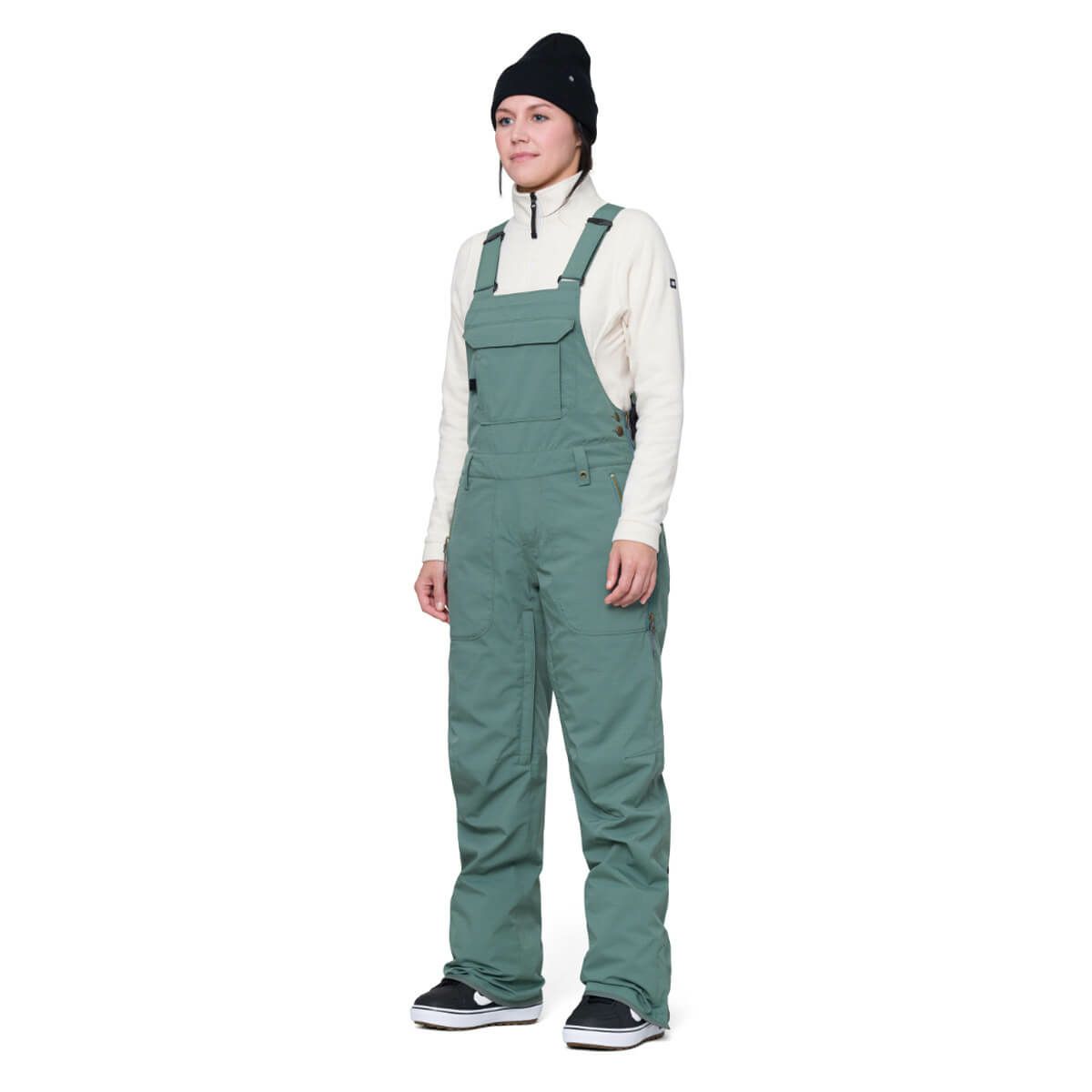 シックスエイトシックス 686　スキーウェア ビブパンツ BLACK MAGIC INSULATED BIB M2W406 2023-2024　CYPRESS GREEN GEO JACQUARD