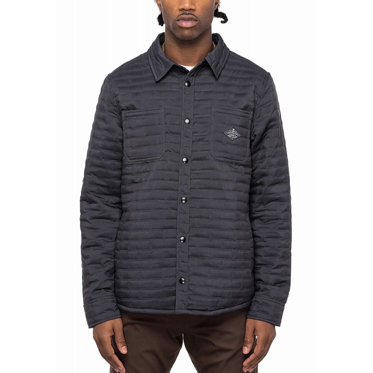 シックスエイトシックス 686　スキーウェア インナー ジャケット Mens Engineered Quilted Shacket M2WGNS04 2023-2024　BLACK 詳細1