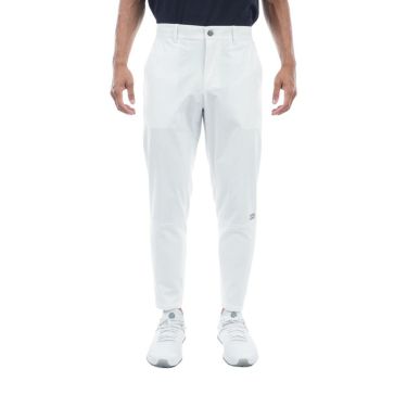 トミー ヒルフィガー ゴルフ　メンズ ロゴプリント ストレッチ ハイブリッド ジョガーパンツ THMA433　2024年モデル ホワイト（00）