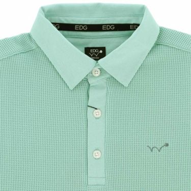エドウィンゴルフ　メンズ ミニワッフル生地 天竺素材 異素材ミックス 半袖 ポロシャツ EDG534　2024年モデル 詳細3