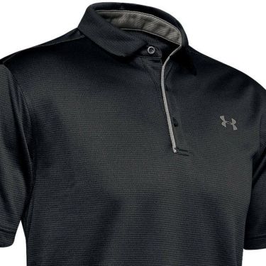 アンダーアーマー UNDER ARMOUR　メンズ 4WAYストレッチ UVケア 半袖 ポロシャツ 1290140 001  ブラック 　2024年モデル 詳細3