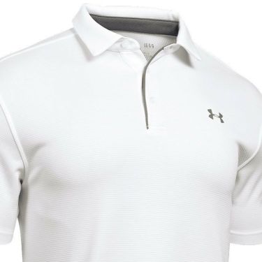 アンダーアーマー UNDER ARMOUR　メンズ 4WAYストレッチ UVケア 半袖 ポロシャツ 1290140 100 ホワイト　2024年モデル 詳細3