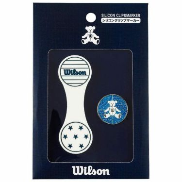 ウィルソン　BEAR ベア シリコン クリップマーカー WBCM-2418 ホワイト 詳細1