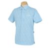 キャロウェイ Callaway　メンズ ロゴ刺繍 総柄 ミニフラワープリント 半袖 ポロシャツ C24134124　2024年モデル ブルー（1110）