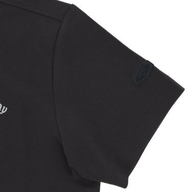 キャロウェイ Callaway　メンズ 鹿の子 ロゴデザイン バックプリント ストレッチ 半袖 モックネックシャツ C24134126　2024年モデル 詳細5