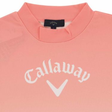 キャロウェイ Callaway　レディース 鹿の子 グラデーションプリント ストレッチ 半袖 モックネックシャツ C24134215　2024年モデル 詳細3