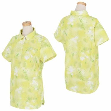 キャロウェイ Callaway　レディース 鹿の子 総柄 スプレーフラワープリント 半袖 ポロシャツ C24134219　2024年モデル 詳細2