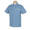 ニューバランスゴルフ　メンズ SPORT 総柄 ピクセルロゴプリント 半袖 ポロシャツ 012-4160001　2024年モデル ブルー（112）