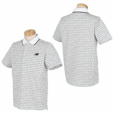 ニューバランスゴルフ　メンズ SPORT 総柄 ピクセルロゴプリント 半袖 ポロシャツ 012-4160001　2024年モデル 詳細2