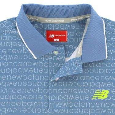 ニューバランスゴルフ　メンズ SPORT 総柄 ピクセルロゴプリント 半袖 ポロシャツ 012-4160001　2024年モデル 詳細4