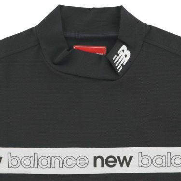 ニューバランスゴルフ　メンズ SPORT ロゴライン ストレッチ 半袖 モックネックシャツ 012-4166003　2024年モデル 詳細3
