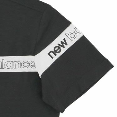 ニューバランスゴルフ　メンズ SPORT ロゴライン ストレッチ 半袖 モックネックシャツ 012-4166003　2024年モデル 詳細4