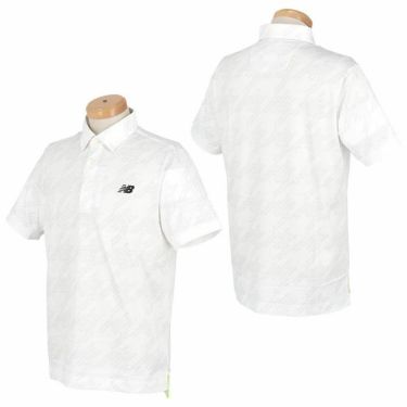 ニューバランスゴルフ　メンズ SPORT ロゴデザイン ハウンドトゥースプリント 半袖 ポロシャツ 012-4168003　2024年モデル 詳細2