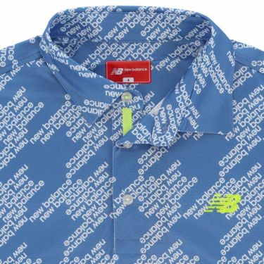 ニューバランスゴルフ　メンズ SPORT ロゴデザイン ハウンドトゥースプリント 半袖 ポロシャツ 012-4168003　2024年モデル 詳細4
