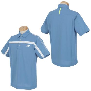 ニューバランスゴルフ　メンズ SPORT ロゴプリント チェストライン 半袖 ポロシャツ 012-4168005　2024年モデル 詳細2