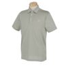 ニューバランスゴルフ　メンズ WORLD ロゴプリント ヘリンボーンジャガード 半袖 ポロシャツ 012-4168009　2024年モデル グレー（022）
