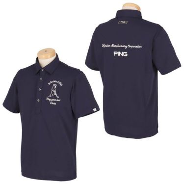 ピン PING　メンズ Mr.PING ロゴ刺繍 半袖 ポロシャツ 621-4160201　2024年モデル 詳細2