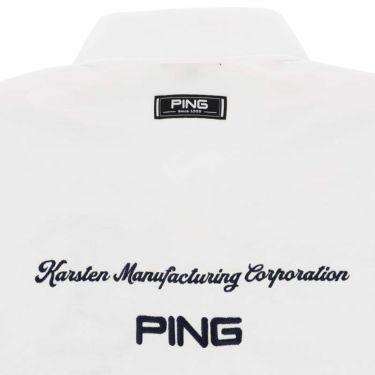 ピン PING　メンズ Mr.PING ロゴ刺繍 半袖 ポロシャツ 621-4160201　2024年モデル 詳細4