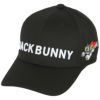 ジャックバニー Jack Bunny!!　藤子90th コラボ ロゴ刺繍 キャップ 262-4187414 010 ブラック　2024年モデル ブラック（010）