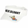 ジャックバニー Jack Bunny!!　藤子90th コラボ ロゴ刺繍 サンバイザー 262-4187416 030 ホワイト　2024年モデル ホワイト（030）