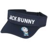 ジャックバニー Jack Bunny!!　藤子90th コラボ ロゴ刺繍 サンバイザー 262-4187416 120 ネイビー　2024年モデル ネイビー（120）