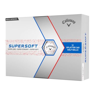 キャロウェイ　スーパーソフト スプラッター360 2024年モデル ゴルフボール　1ダース（12球入り） レッド 詳細1