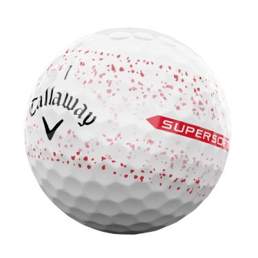 キャロウェイ　スーパーソフト スプラッター360 2024年モデル ゴルフボール　1ダース（12球入り） レッド 詳細2